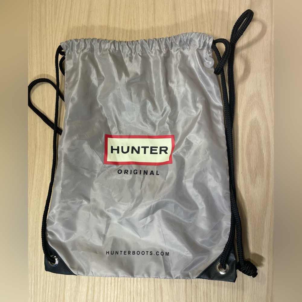Hunter Boots String Backpack Gray - image 1